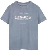 Zadig & Voltaire T-shirt - Lavender Blue m. Print