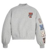 Tommy Hilfiger Sweatshirt - Tommy Badge Mock - Light Grey Heathe