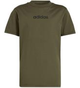 adidas Performance T-Shirt - J LIN TEE 160 - OLISTR/SORT