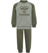 Hummel Sæt - hmlHumming Crewsuit - Olivine