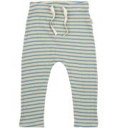 Petit Piao Bukser - Rib - Modal - Allure Blue/Dark Off White