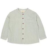 Copenhagen Colors Skjorte - Green W. Cream Stripe