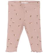 The New Siblings Leggings - Rib - TnsbOdelia - Adobe Rose m. Blo