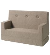 by KlipKlap Sofa - Kids Sofa - 100 cm - Sand/Sand