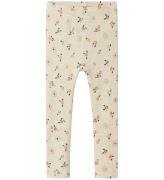 Name It Leggings - Rib - NmfPosana - Peyote Melange m. Glimmer