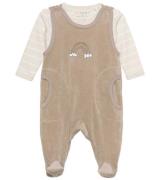 Fixoni Sparkedragt m. Body l/Ã¦ - Velour - Dune