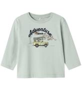 Name It Bluse - NmmHako - Aqua Gray m. Print