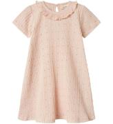 Lil' Atelier Kjole - Rib - NmfHulla - Peach Blush