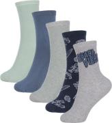 Name It Strømper - 5-Pak - NkmVaks - Light Grey Melange/Beach