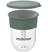 Mininor Træningskop m. Låg - Training - 220 ml - Pilegrøn