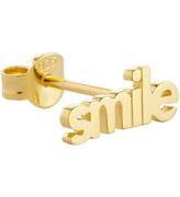 Design Letters Ã?rering - 1 stk. - SMILE - 18K Guldbelagt