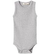 MarMar Body u/æ - Rib - Sleeveless - Noos - Lysegråmeleret