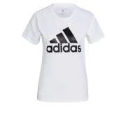 adidas T-Shirt Essentials Big Logo - Hvid/Sort Kvinde