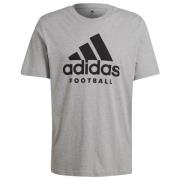 adidas T-Shirt Fodbold Logo - Grå/Sort