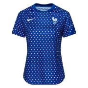 Frankrig Trænings T-Shirt Dri-FIT Pre Match Women's EURO 2022 - Blå/Hv...
