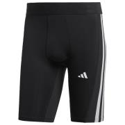 adidas Tights Techfit 3-Stripes - Sort/Hvid