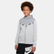 Nike Hættetrøje NSW Repeat - Grå/Hvid Børn