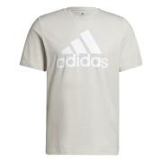 adidas T-Shirt Big Logo - Aluminium/Hvid