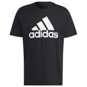 adidas T-Shirt Essentials Big Logo - Sort/Hvid