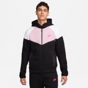 Nike Hættetrøje NSW Tech Fleece 24 FZ Windrunner - Sort/Hvid/Pink