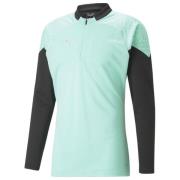 teamCUP Training 1/4 Zip Top Electric Peppermint-PUMA Black