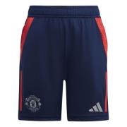 Manchester United Træningsshorts Tiro 24 - Navy/Rød Børn