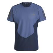 adidas Løbe T-Shirt Own The Run Colorblock - Navy/Blå