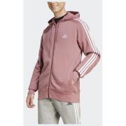 Adidas Essentials French Terry 3-Stripes Full-Zip hættetrøje