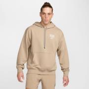 Nike Løbe hættetrøje Dri-FIT Magic Hour Fleece - Beige/Hvid