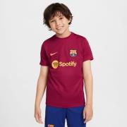 Barcelona Trænings T-Shirt Dri-FIT Academy Pro - Bordeaux/Gul Børn